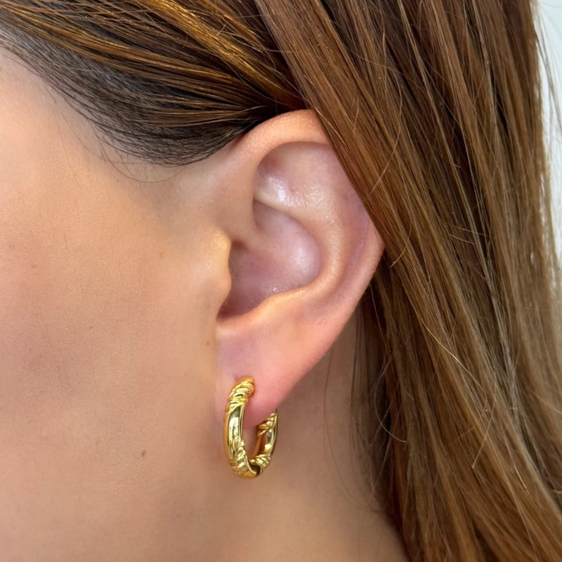 Alannah Hoop Earrings - Gold