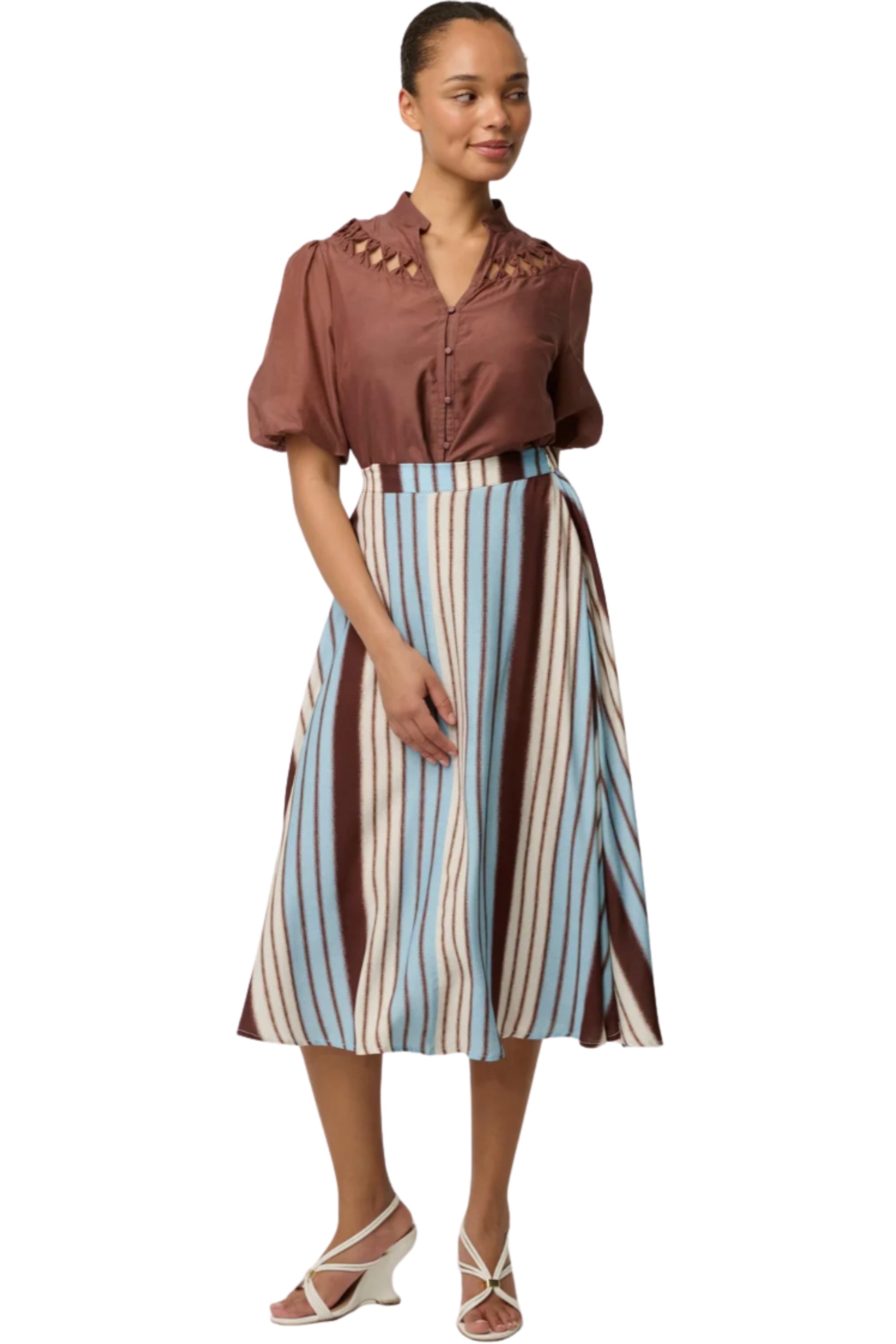 Iris Skirt - Iridescent Stripe