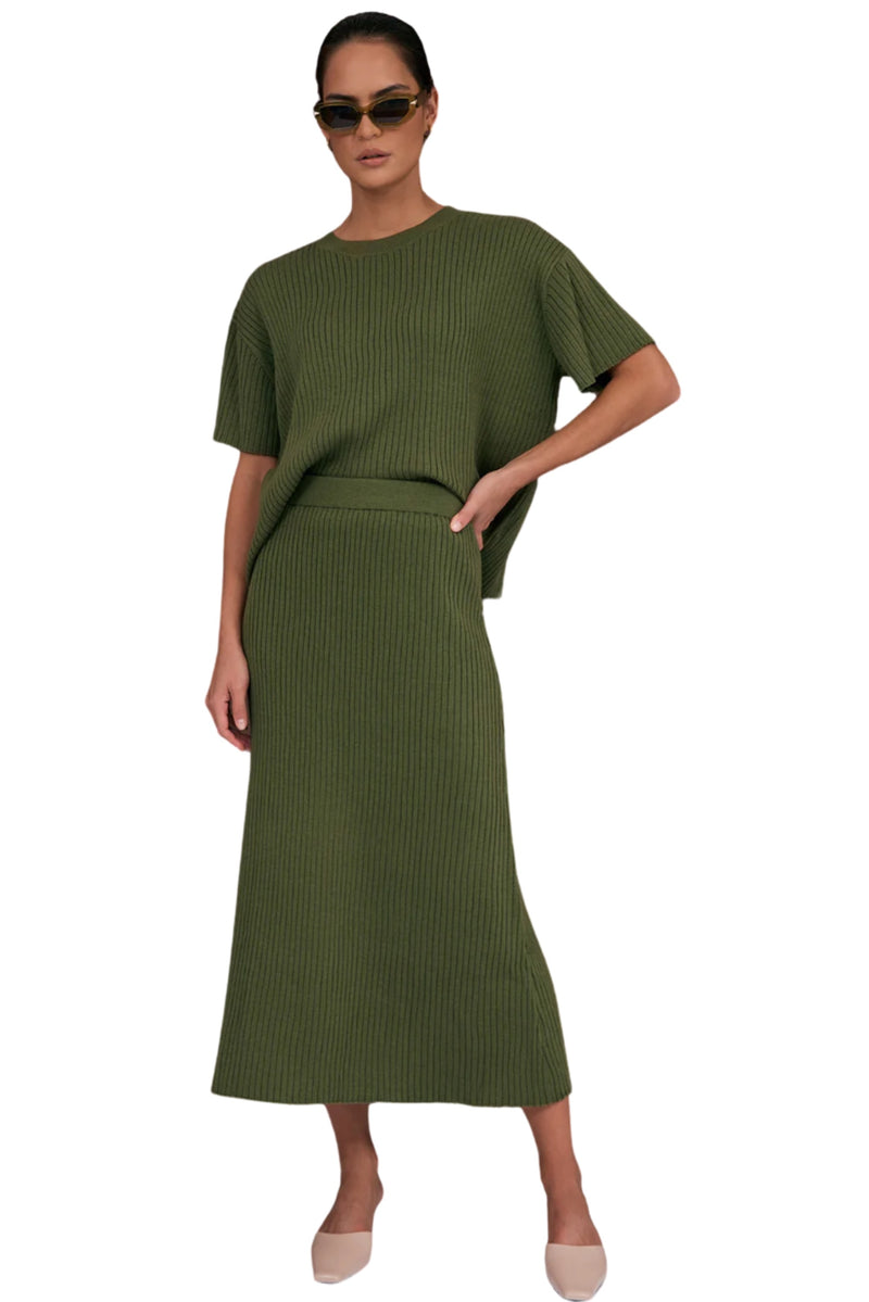 Taylor Rib Knit Skirt