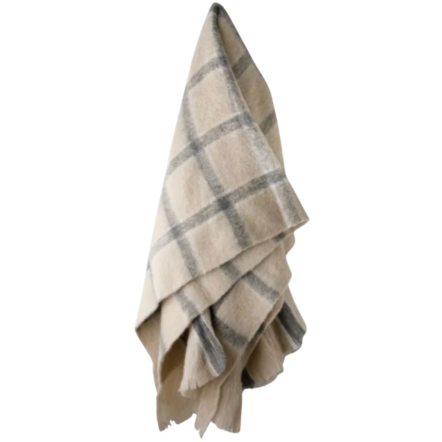 Juniper Check Throw - Grey