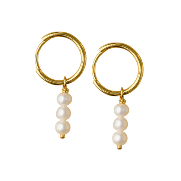 Ariana Earrings - Gold/Pearl