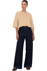 Lucy Patch Pant - Denim