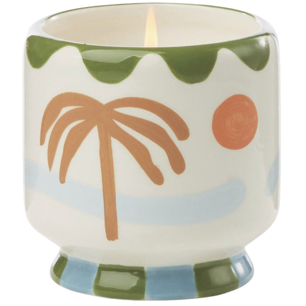 Palm Tree Ceramic Candle - Lush Palms