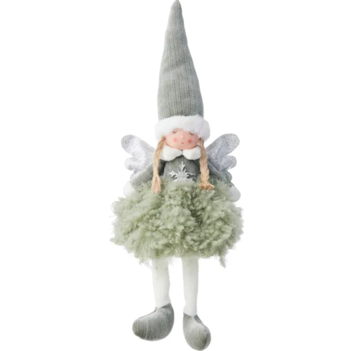 Sparkle Angel Ornament - Green