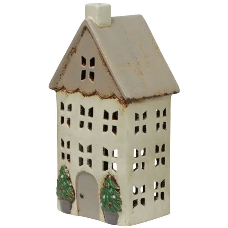 Tea Light House - Stone/Pots