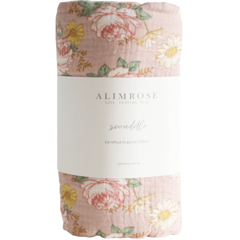 Muslin Swaddle English Garden