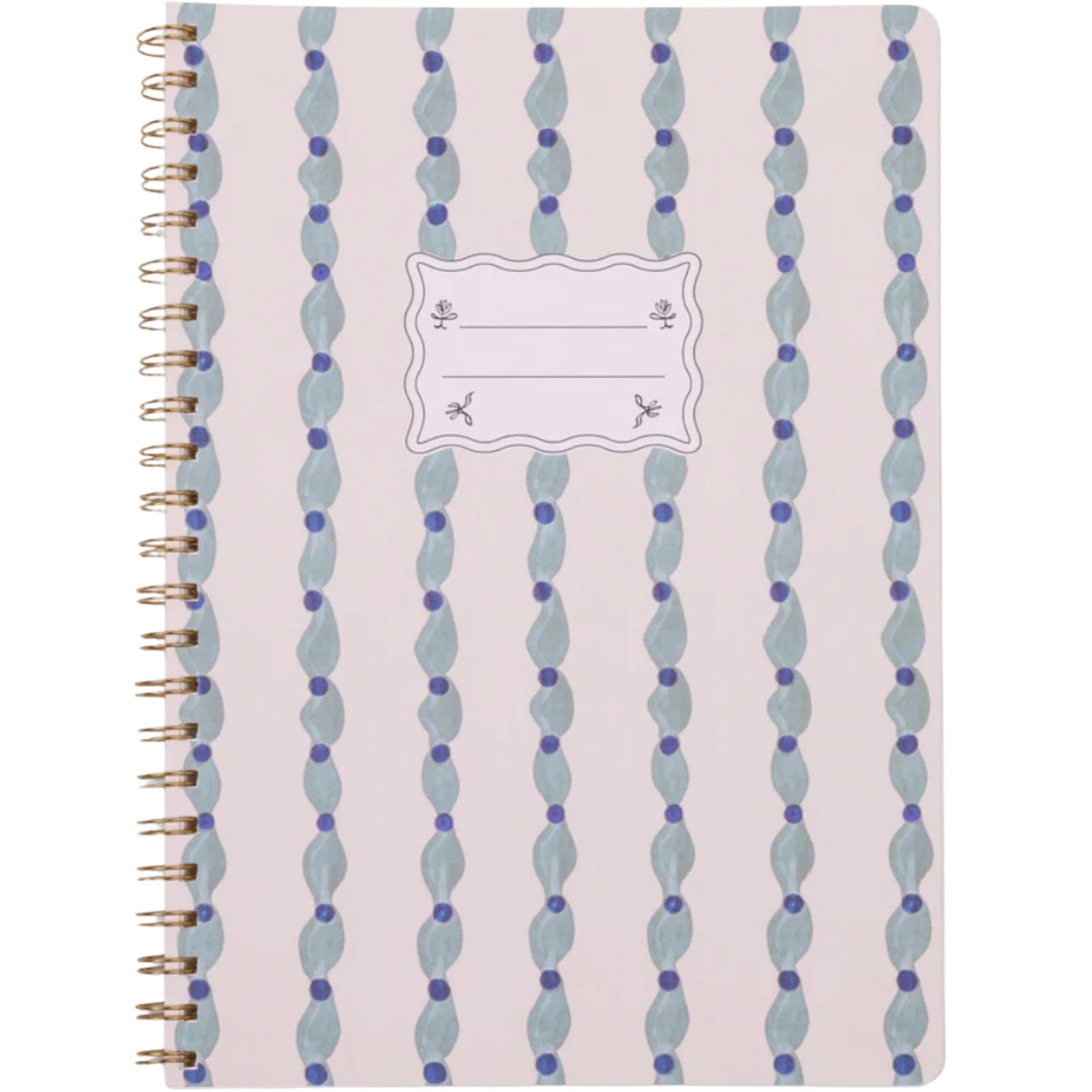 Twinwire Notebook - Wavy Blue