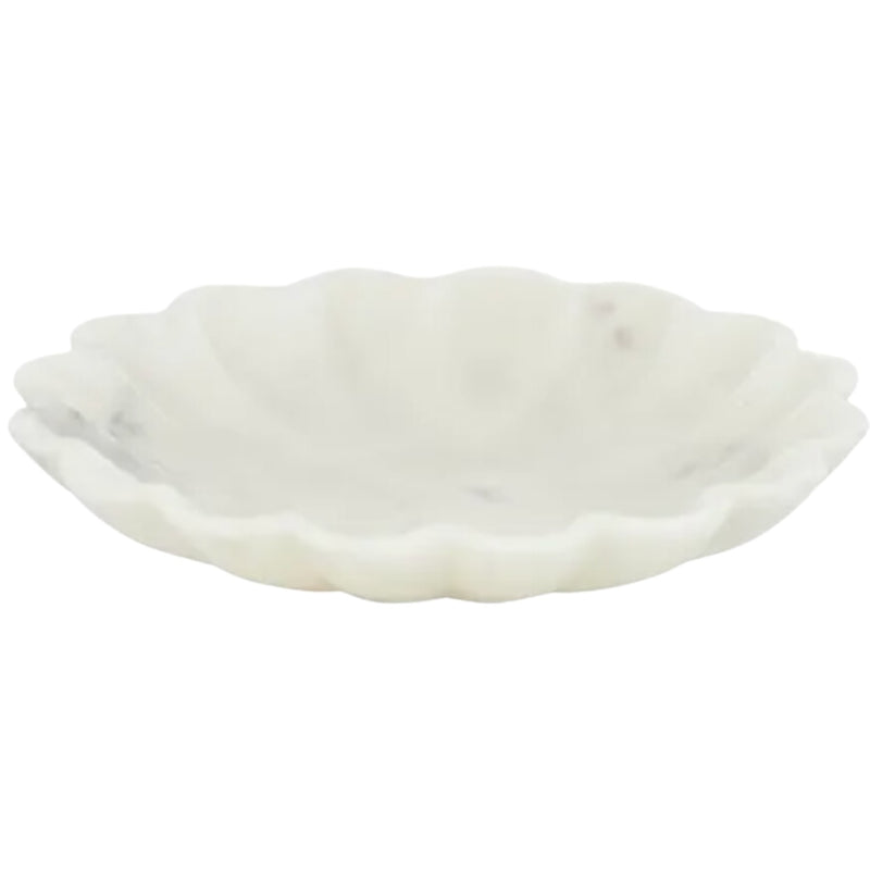 Flor Marble Bowl 30cm - White