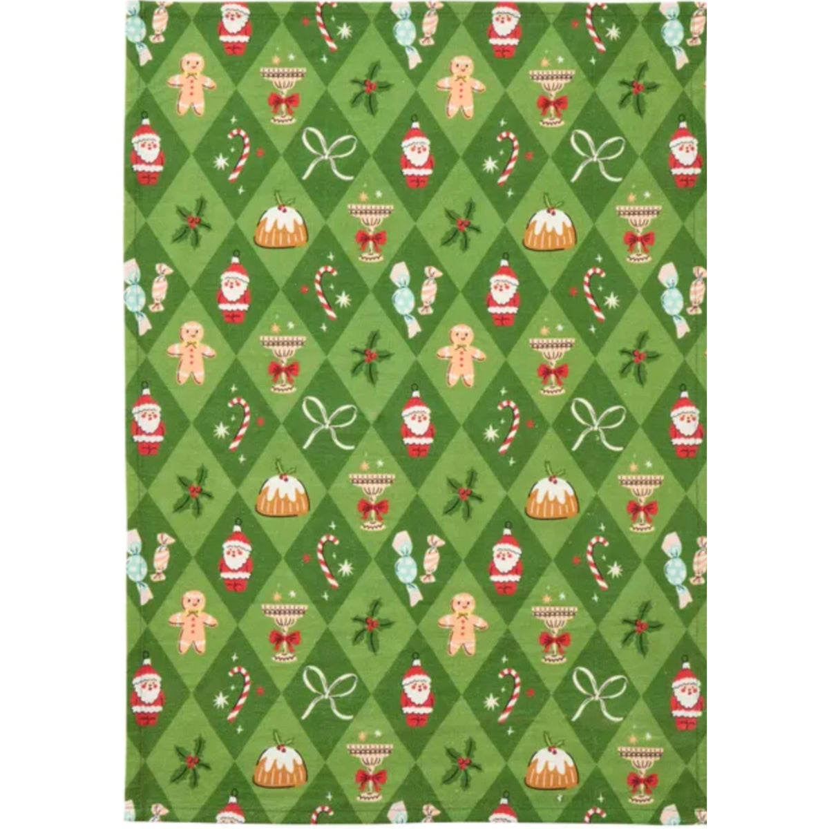 Festive Motif Teatowel 50cm