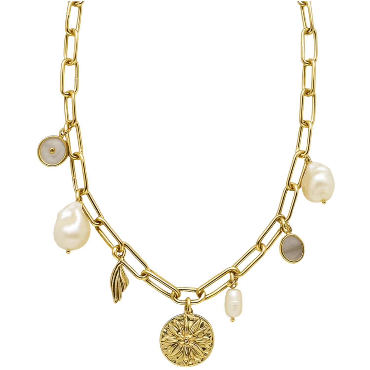Pearl Charm Necklace