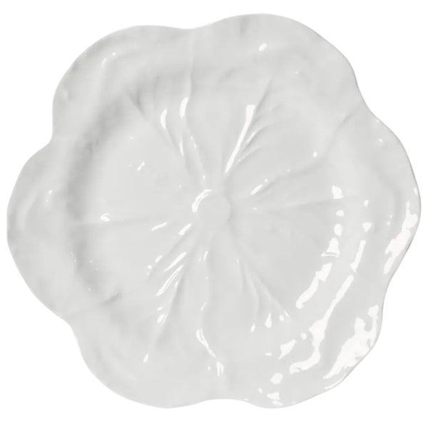 Luxe Cabbage Leaf Round Platter