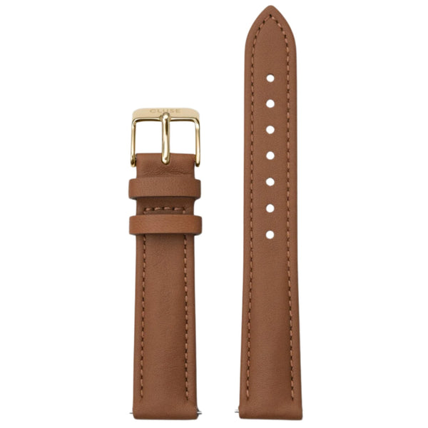 16mm Caramel/Gold Strap