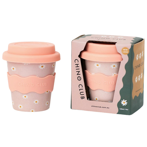 4oz Babychino Cup - Pink Daisy