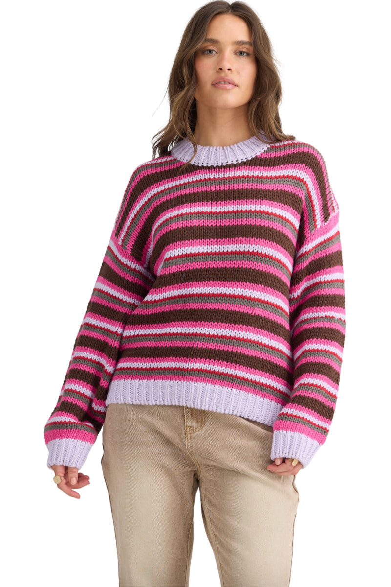 Allsorts Knit - Lilac Stripe