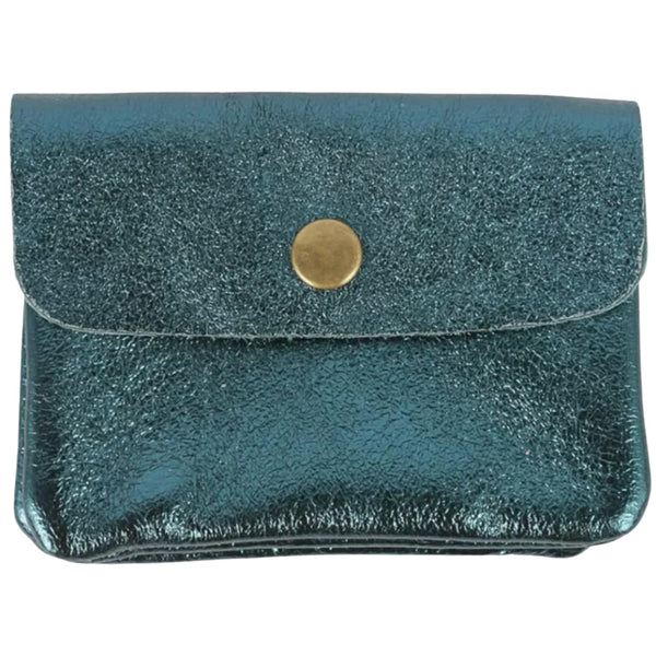 Coin Purse - Metallic Emerald