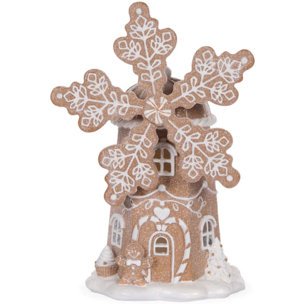 LED Gingerbread Windmill