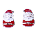 Enchanted Christmas Santa Earrings