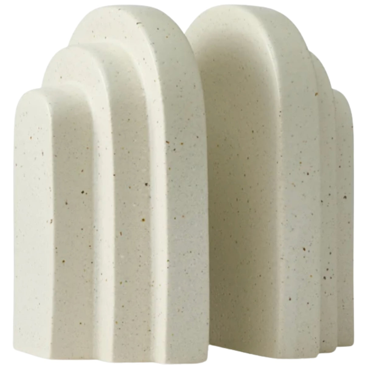 Archer Oat Speckle Bookend Set