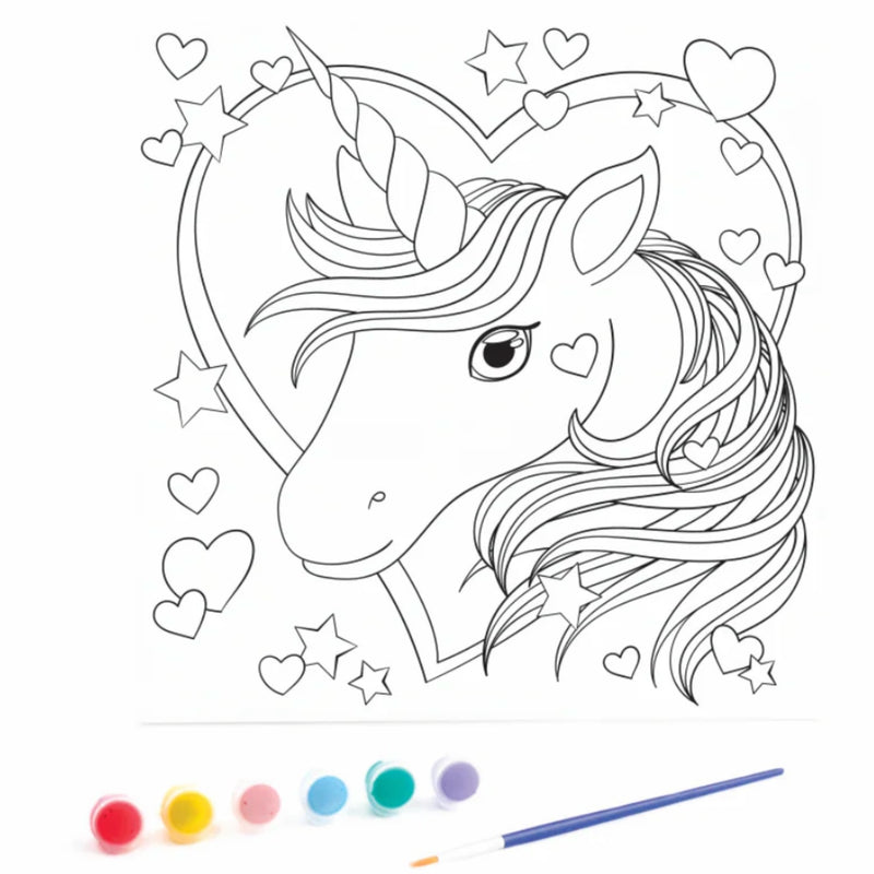 Kids Canvas Set- Unicorn Head