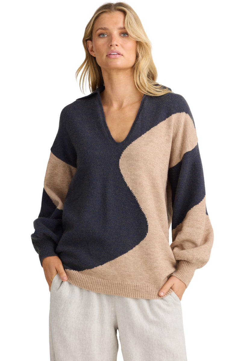 Pedro Knit - Taupe Multi