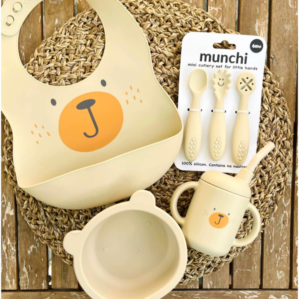 Silicone Feeding Set - Bear