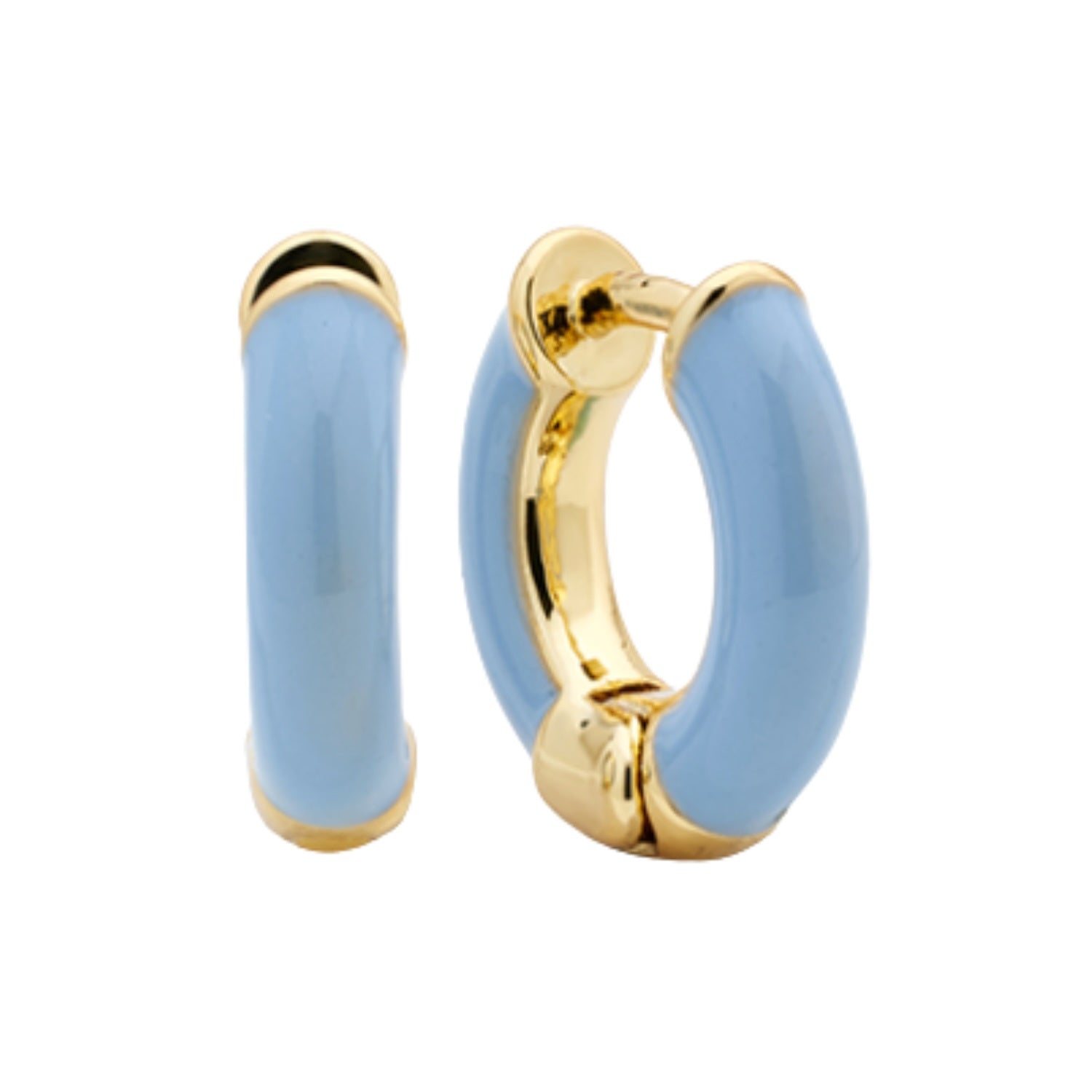 Nova Huggie Earrings - Blue