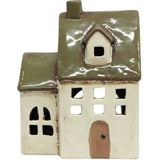 Alsace Tea Light Chapel Olive Green