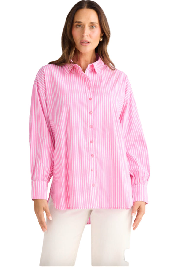 Isabel Shirt - Pink Stripe