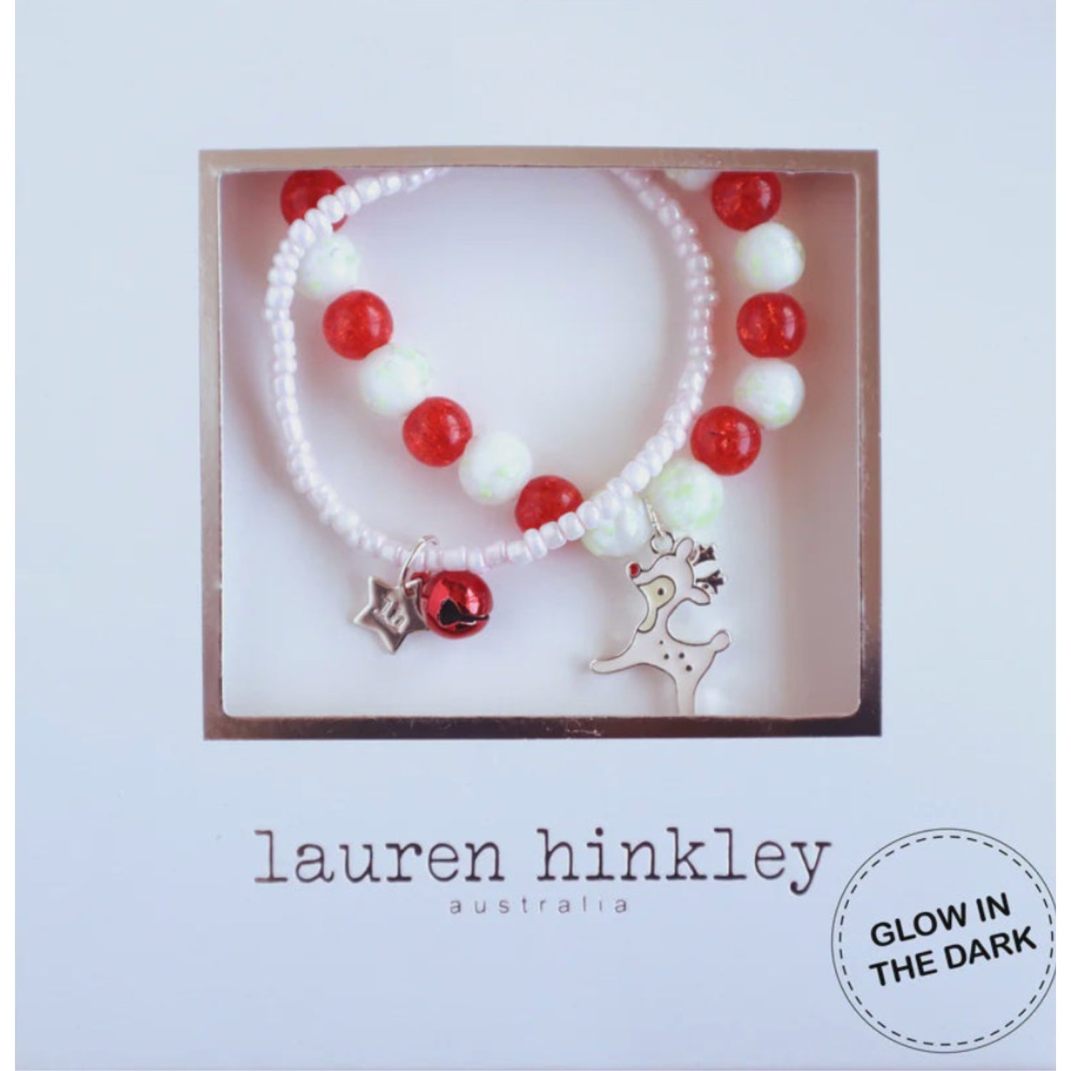 Jingle Bell Reindeer Bracelet Set