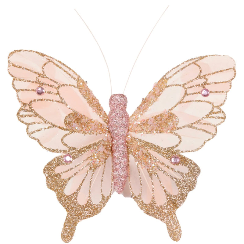 Pale Pink Butterfly Clip