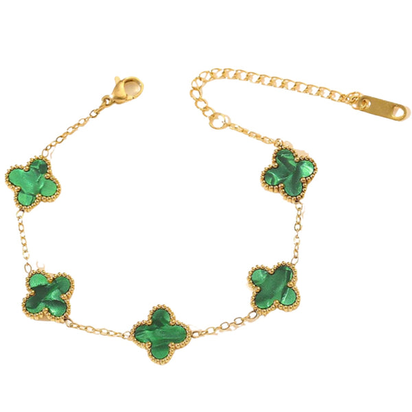 Clover Bracelet - Green