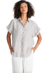 Dune Shirt - Charcoal Fleck