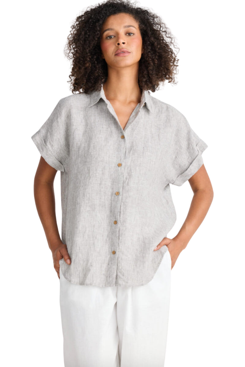 Dune Shirt - Charcoal Fleck