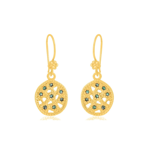 Keshi Earrings - Green