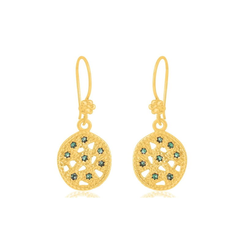 Keshi Earrings - Green