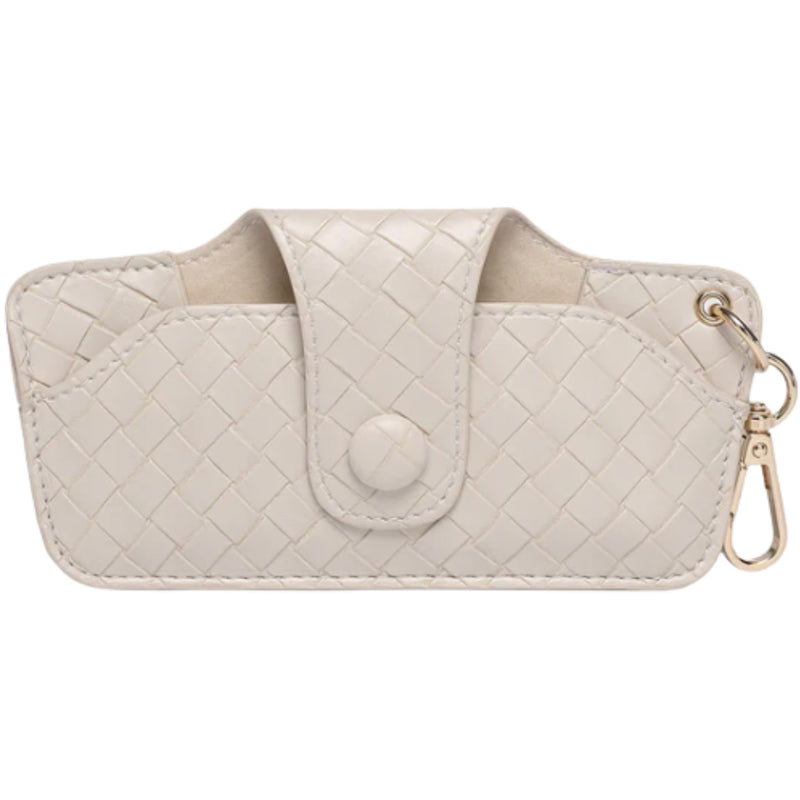 Skittle Sunglass Case - Woven Vanilla