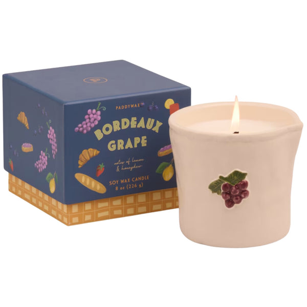 Ceramic Candle - Bordeaux Grape