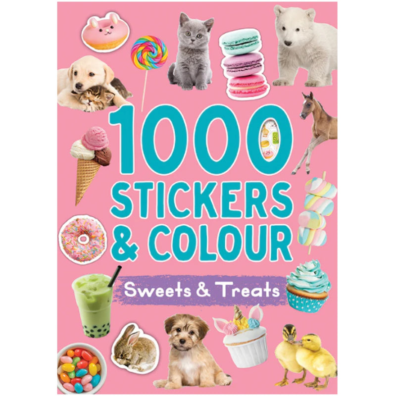 1000 Stickers & Colour - Sweets and Treats