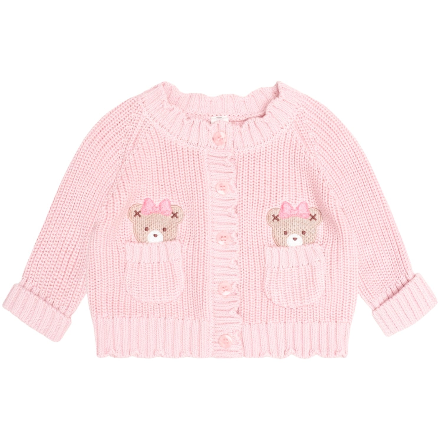 Pink Fisherman Cardigan