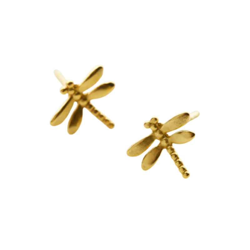 Dragonfly Stud Earring - Gold