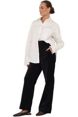 Nisha Velvet Pant - Black