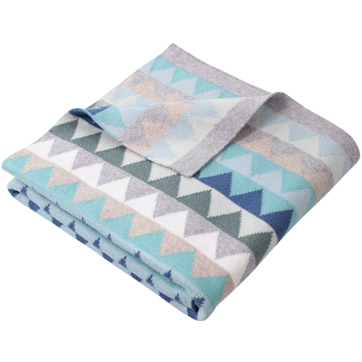 Archie Triangle Blanket - Blue