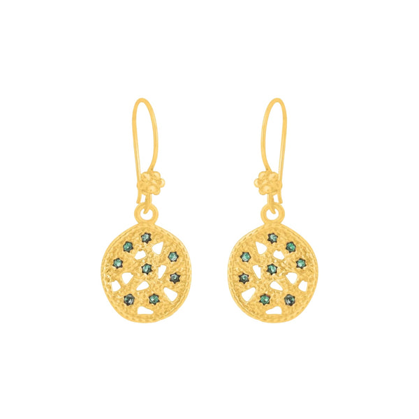 Keshi Earrings - Green