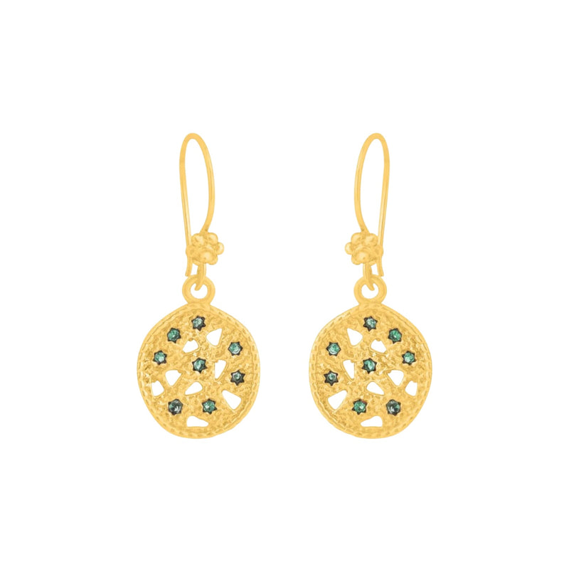Keshi Earrings - Green
