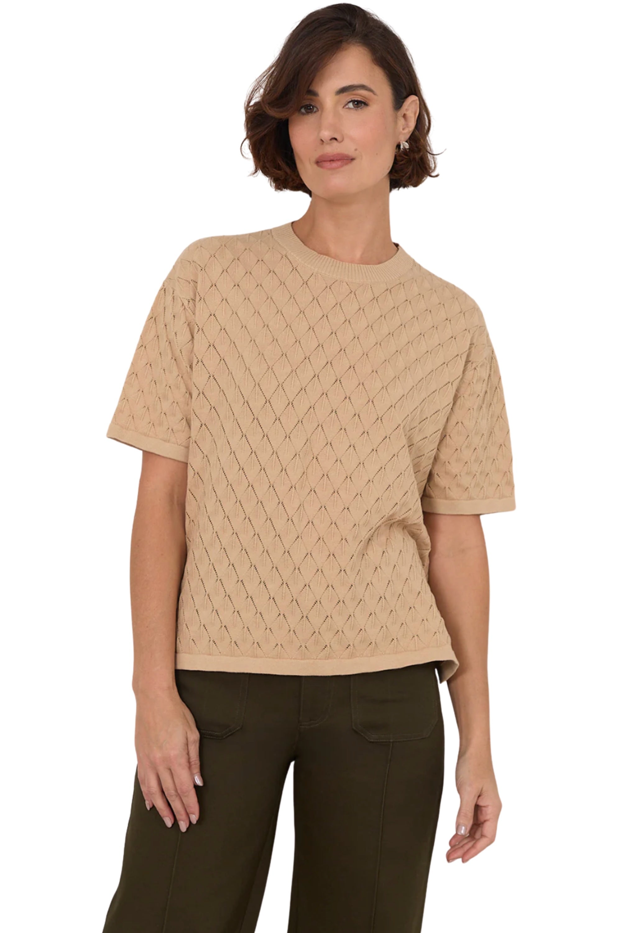 Bethany Knit Top - Camel