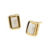 Sierra Stud Earrings - Gold/Pearl
