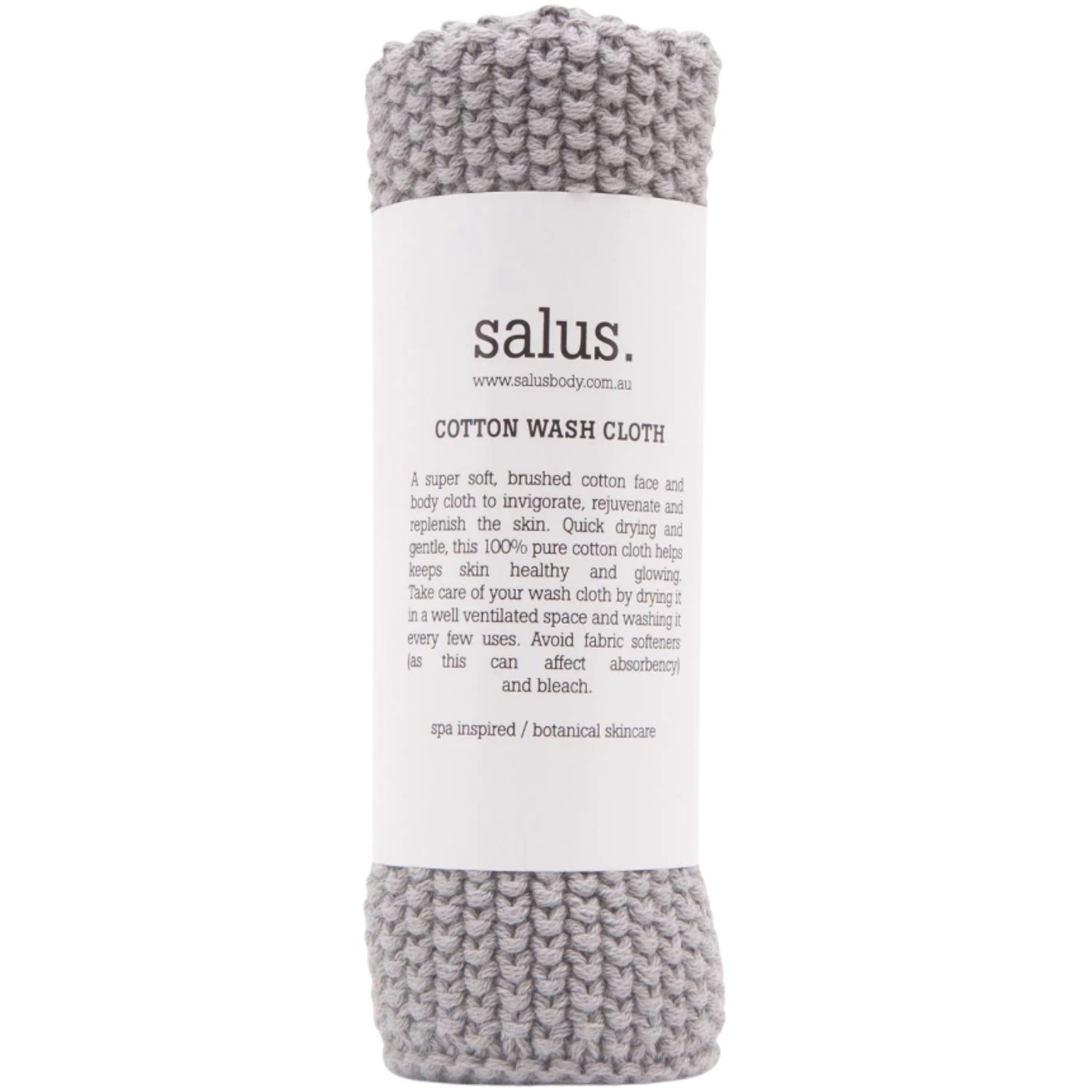 Cotton Wash Cloth - Grey