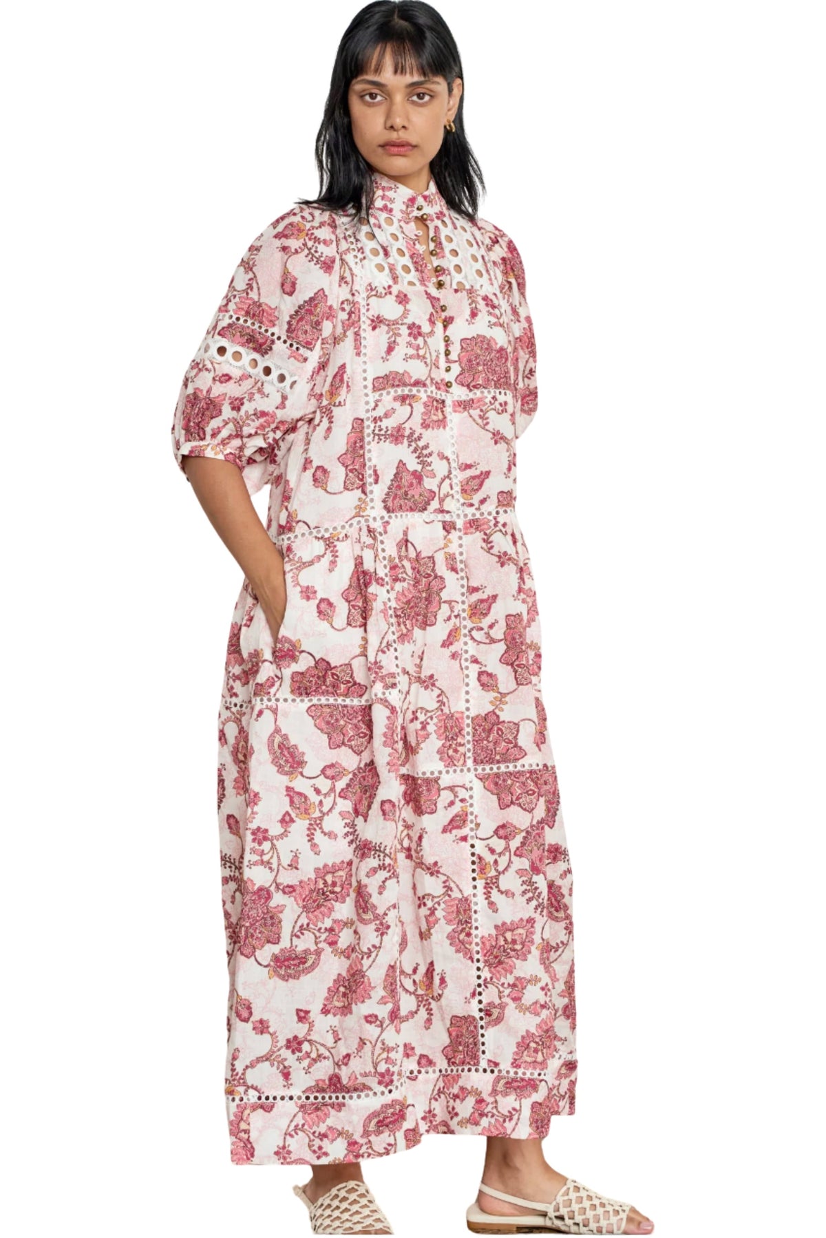 Flutter Dress - Rose Paisley
