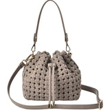 Box Weave Bucket Bag - Fawn