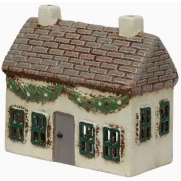 Tea Light Cottage w/Swag